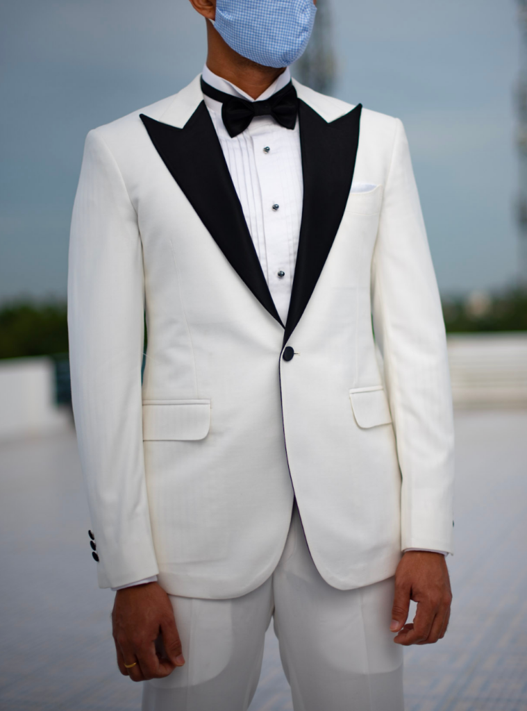 Single Breasted 2Pc White Tuxedo
