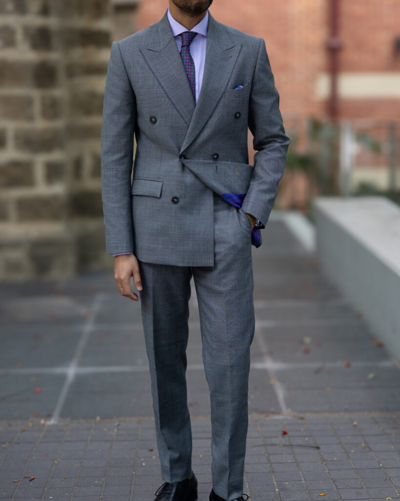 bespoke tailored double breasted suit