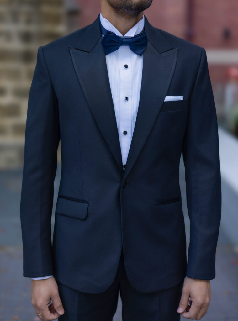 peak lapel tuxedo by perfect attire suit tailor