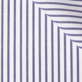 Navy chalk stripes tailored shirt