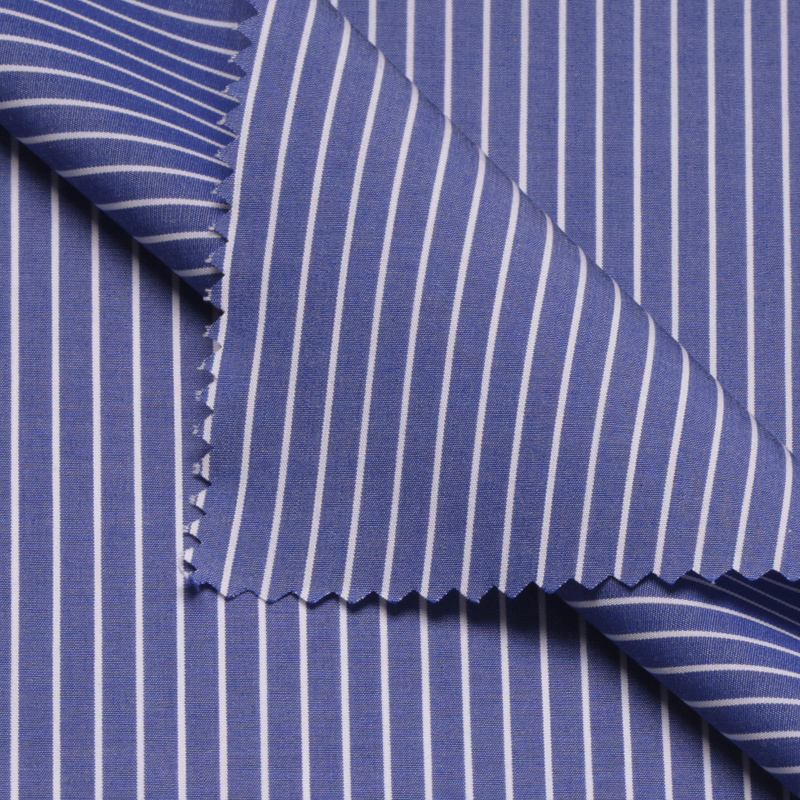 Deep Blue shirt Fabric for tailored shirt