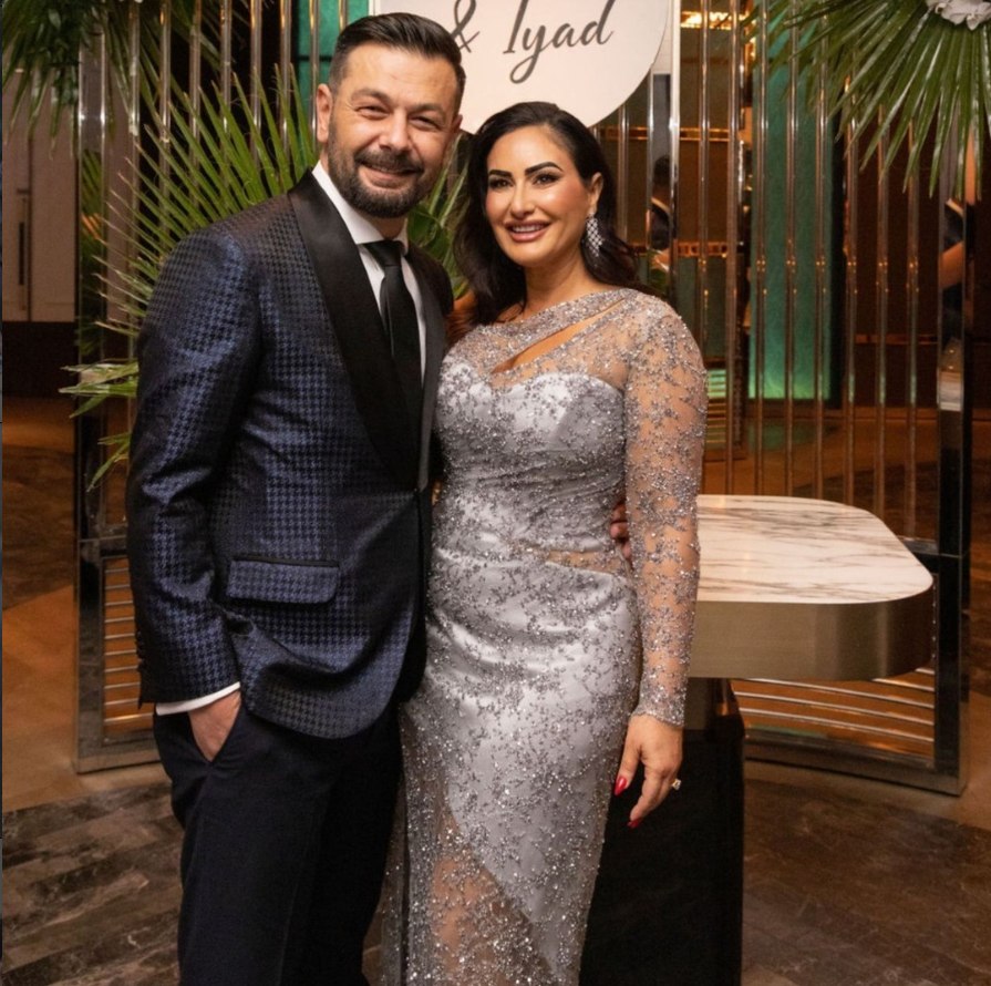 Perfect Attire | Wedding Suits & Tuxedos Singapore Couple with the groom wearing a patterned evening jacket